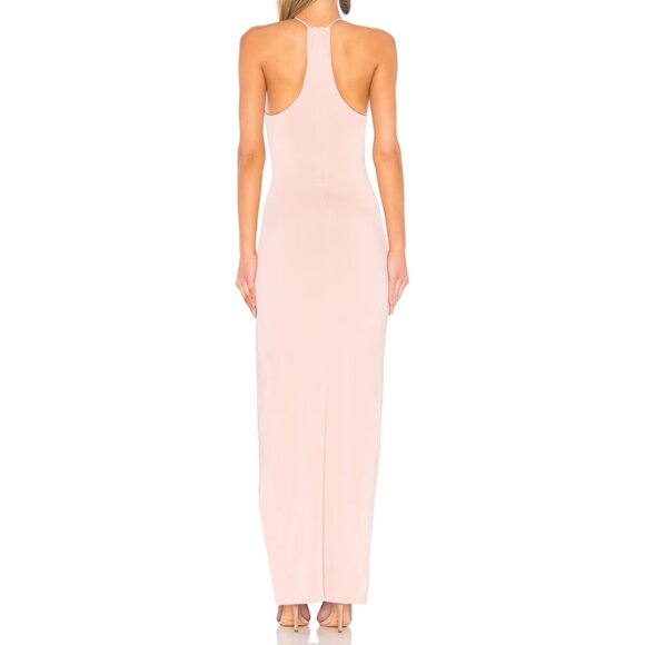 NBD Pinot Gown Maxi High Slit Blush Pink NWT Size Medium - Picture 2 of 7